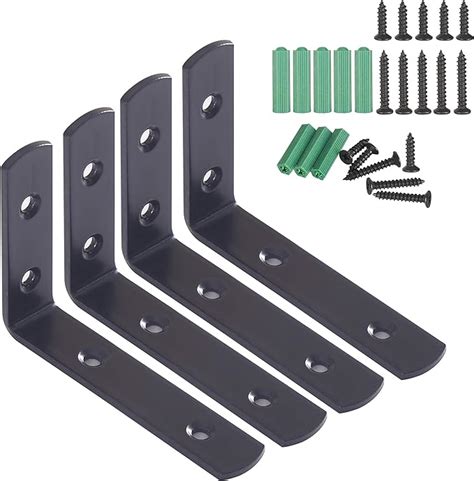 Metal Right Angle Brackets 90 Degree Shelf Support 10Pcs 